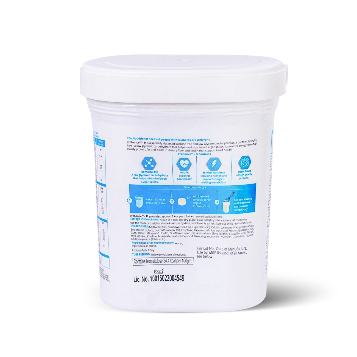 Prohance-D Sugar Free Vanilla Powder 400 gm, Pack of 1 Prohance-D Sugar Free Vanilla Powder 400 gm, Pack of 1