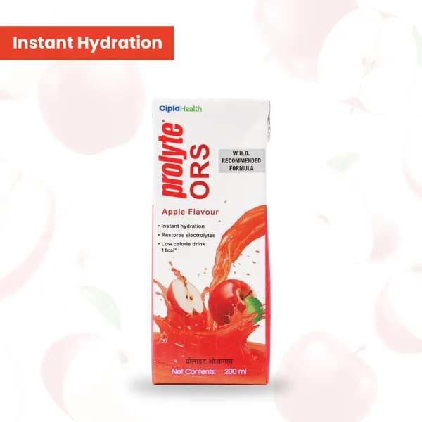 Prolyte ORS Apple Flavour Drink 200 ml, Pack of 1