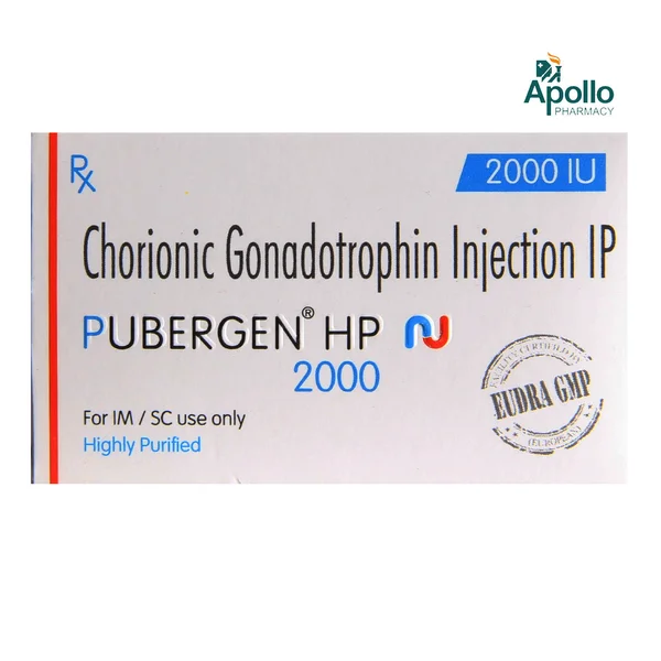 Pubergen 2000IU Injection 1 ml, Pack of 1 INJECTION