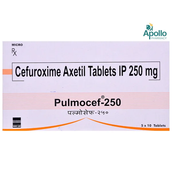 Pulmocef-250 Tablet 10's, Pack of 10 TABLETS
