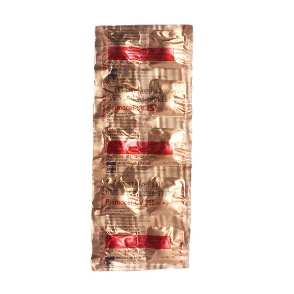 Pulmocef CV 250 mg/125 mg Tablet 10's, Pack of 10 TABLETS