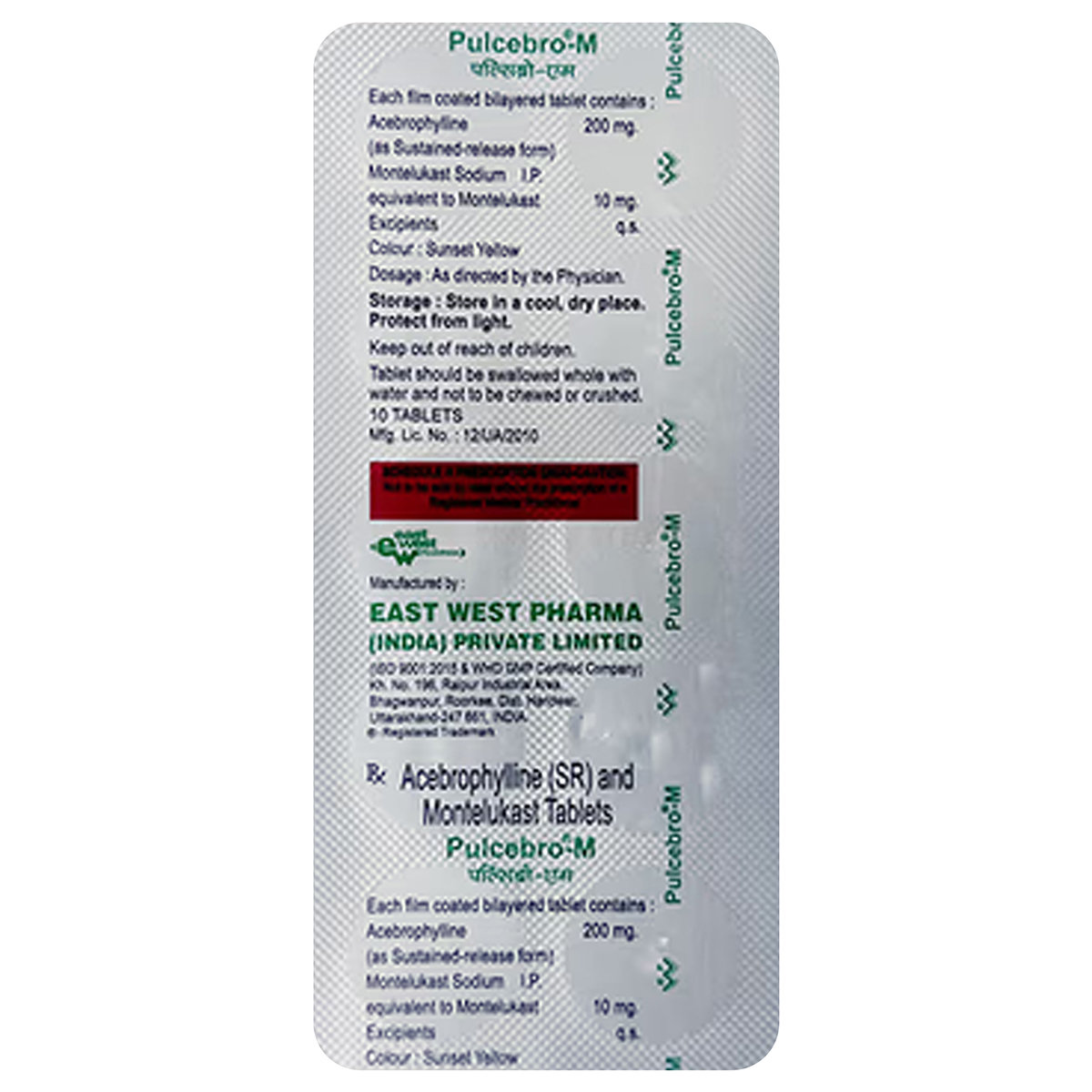 Pulcebro-M Tablet 10's, Pack of 10 Pulcebro-M Tablet 10's, Pack of 10