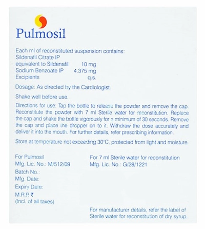 Pulmosil Suspension 10 ml, Pack of 1 CAPSULE