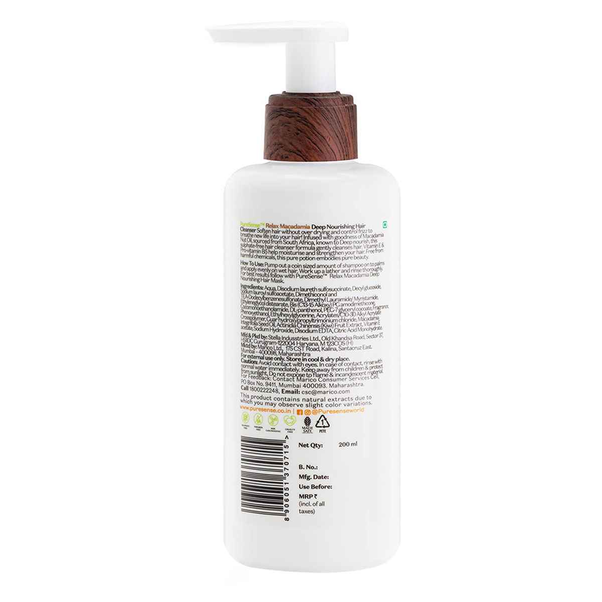 Pure Sense Macadamia Deep Nourishing Hair Cleanser, 200 Ml Price, Uses 