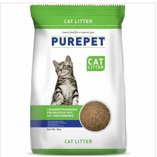 Purepet Cat Litter Lavender Fragrance, 5 kg, Pack of 1
