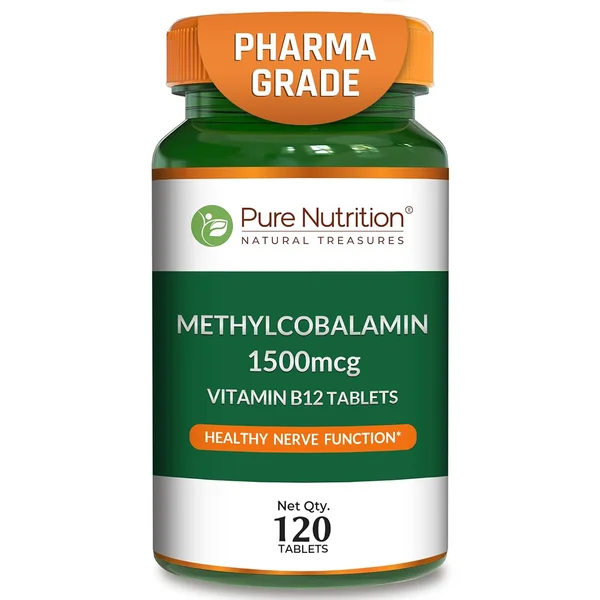 PURE NUTRITION VIT-B12 METHYLCOBALAMIN 1500MCG TAB 120'S