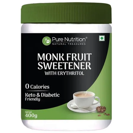Pure Nutrition Monk Fruit Sweetener Powder, 400 gm