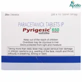 Pyrigesic 650 Tablet 10's, Pack of 10 TABLETS