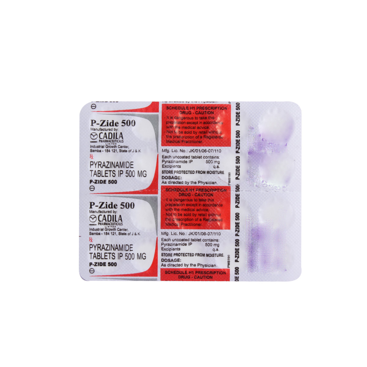 Pzide 500 mg Tablet 10's, Pack of 10 TabletS Pzide 500 mg Tablet 10's, Pack of 10 TabletS