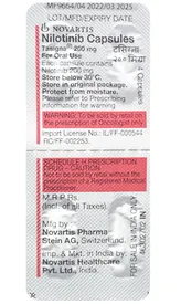 Tasigna 200 mg Capsule 4's, Pack of 1 TABLET