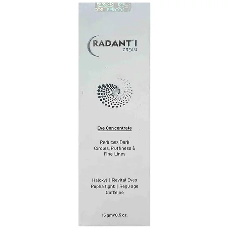 Radant-I Cream 15 ml | Alpaflor Gigawhite, Pepha-Tight, and Regu-age | For Dark Circles, Eye Bags, Crowâ€™s Feet, Wrinkles & Puffy Eyes