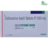 Qcefor-500 Tablet 10's, Pack of 10 TabletS