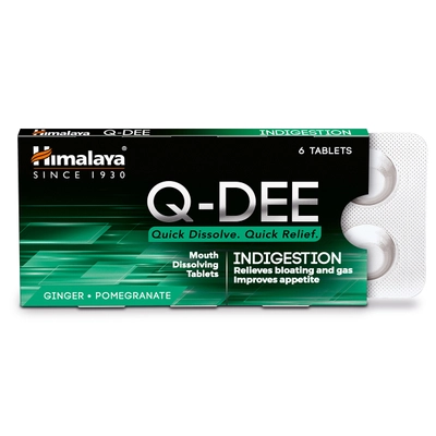 Himalaya Q-Dee Indigestion, 6 Tablets, Pack of 6