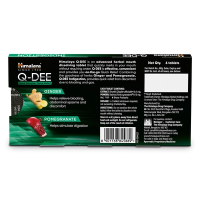 Himalaya Q-Dee Indigestion, 6 Tablets, Pack of 6