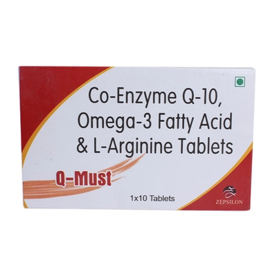 Q-Must Tablet 10's, Pack of 10 TABLETS