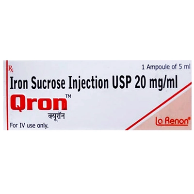 Qron 20 mg Injection 1's, Pack of 1 INJECTION