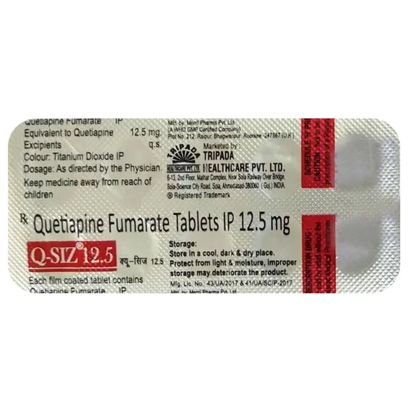 Q-Siz 12.5 Tablet 10's, Pack of 10