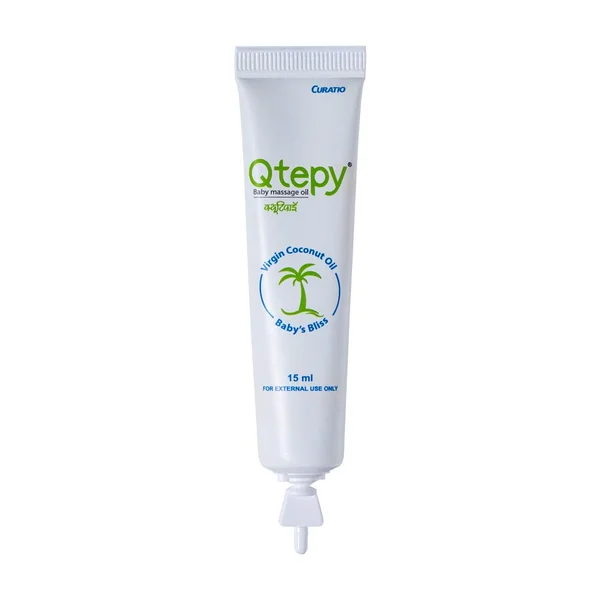 Qtepy Baby Massage Oil, 15 ml