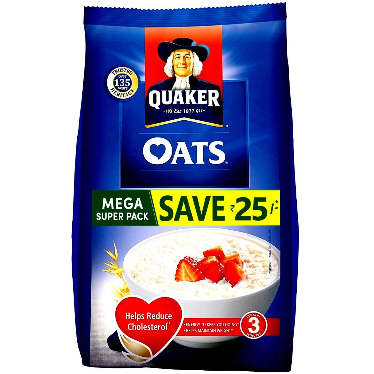 Quaker Oats, 1.6 kg, Pack of 1 