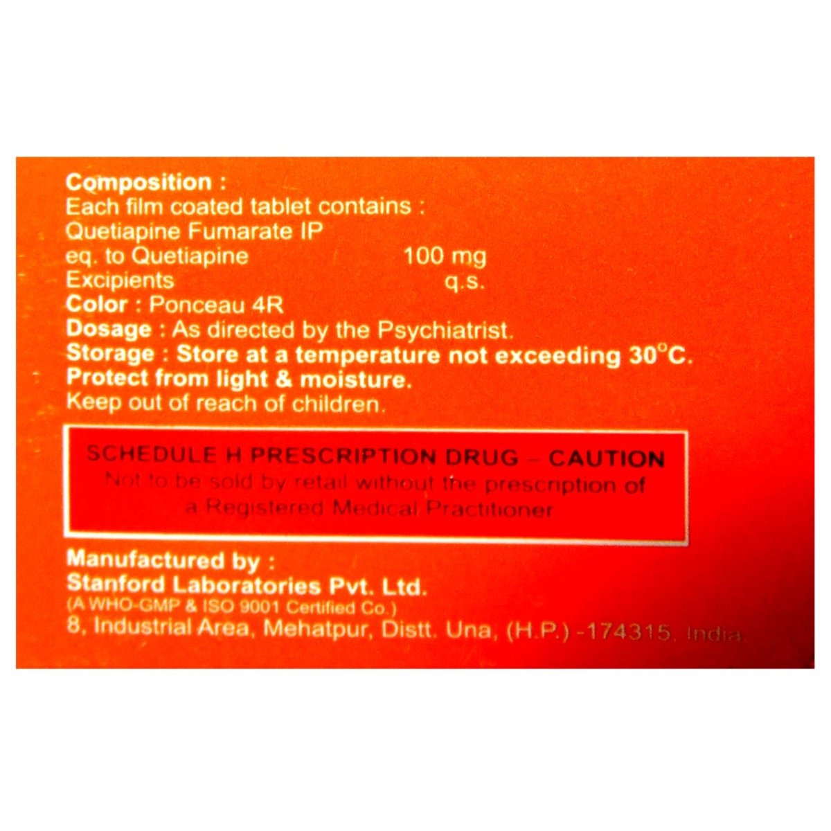 Quetigress 100 mg Tablet 10's, Pack of 10 TabletS Quetigress 100 mg Tablet 10's, Pack of 10 TabletS