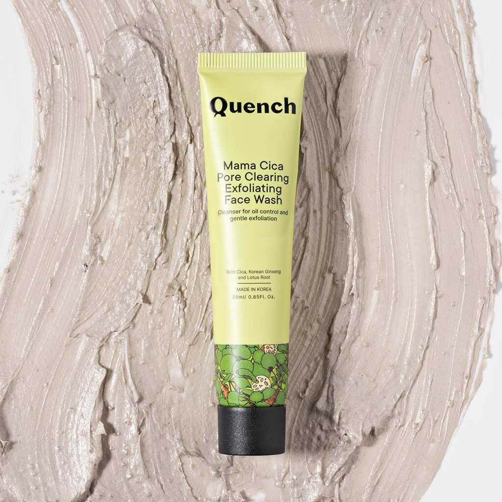 Quench Mama Cica Pore Clearing Exfoliating Face Wash, 25 ml, Pack of 1 Quench Mama Cica Pore Clearing Exfoliating Face Wash, 25 ml, Pack of 1