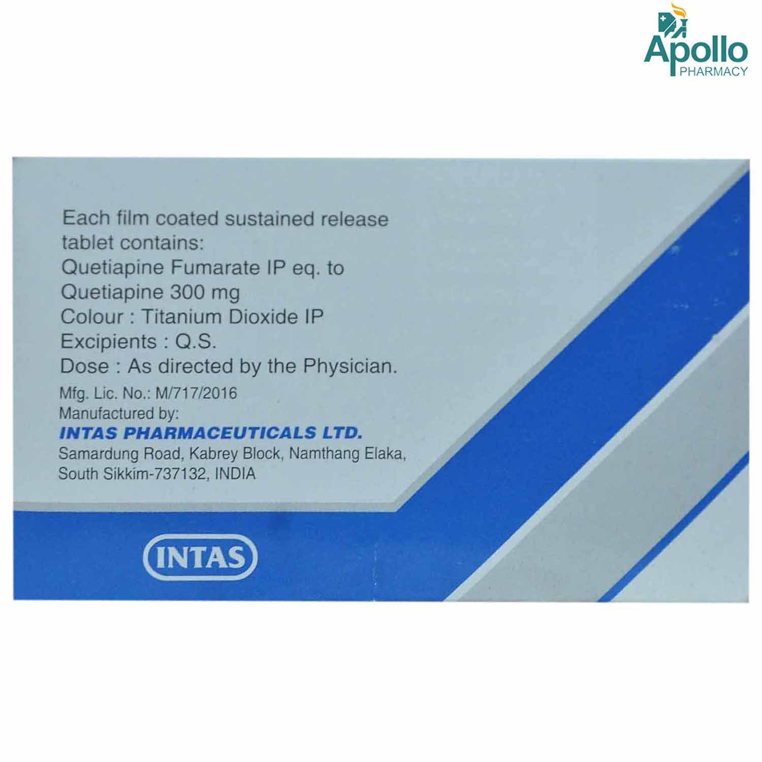 QUTAN SR 300MG TABLET, Pack of 10 TABLETS QUTAN SR 300MG TABLET, Pack of 10 TABLETS