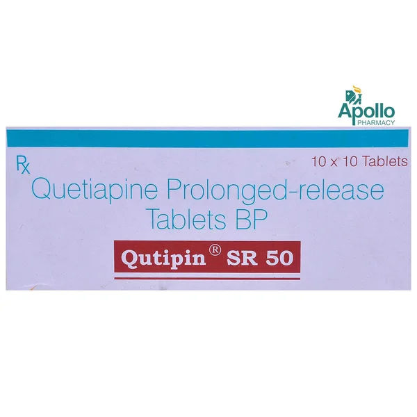 Qutipin SR 50 Tablet 10's, Pack of 10 TABLETS