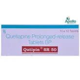 Qutipin SR 50 Tablet 10's, Pack of 10 TABLETS