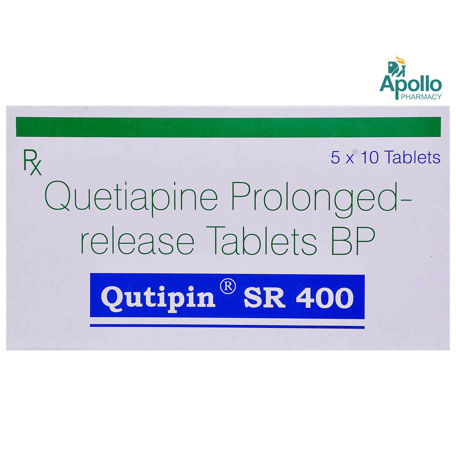 Buy Qutipin SR 400 Tablet 10's Online