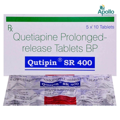 Qutipin SR 400 Tablet 10's, Pack of 10 TABLETS