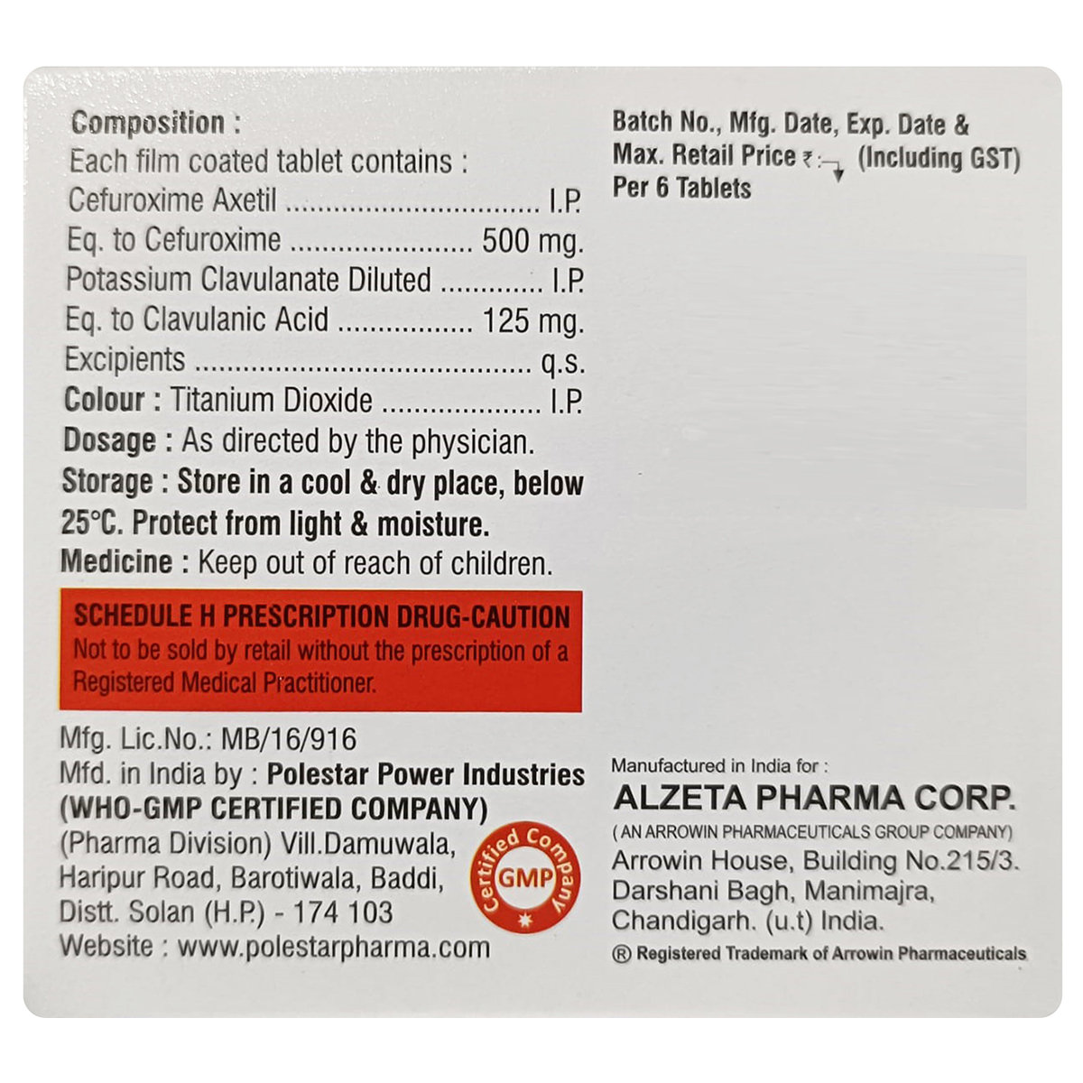 Qutim-CV-625 Tablet 6's, Pack of 6 Qutim-CV-625 Tablet 6's, Pack of 6