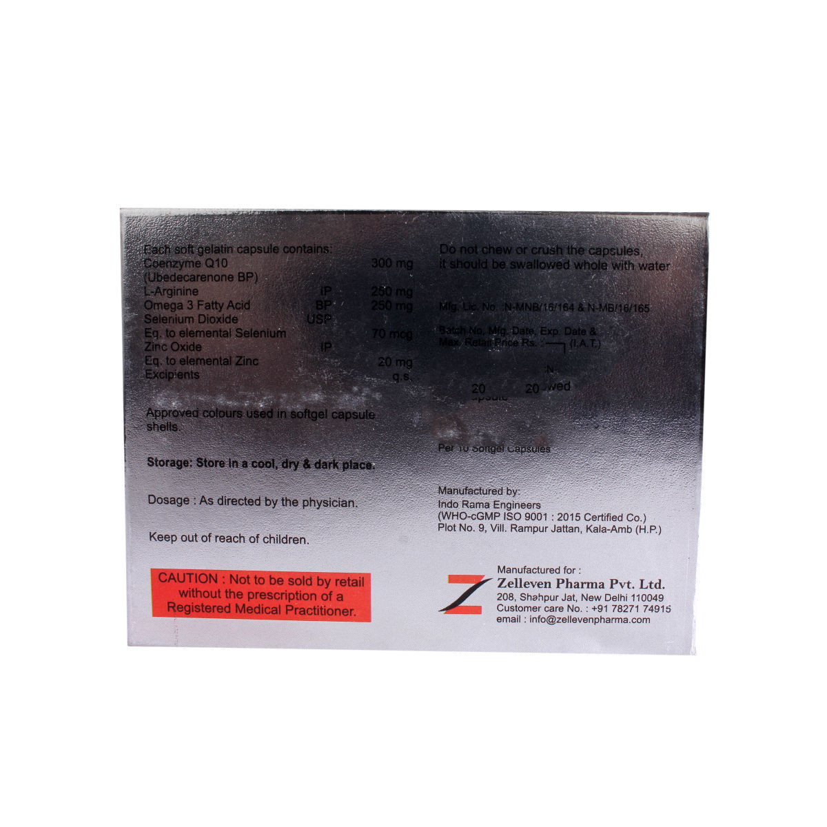 QZimQ Forte Tablet 10's Price, Uses, Side Effects, Composition