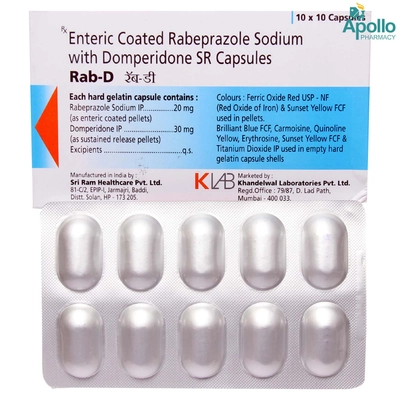 Rab D Capsule 10's, Pack of 10 CAPSULES