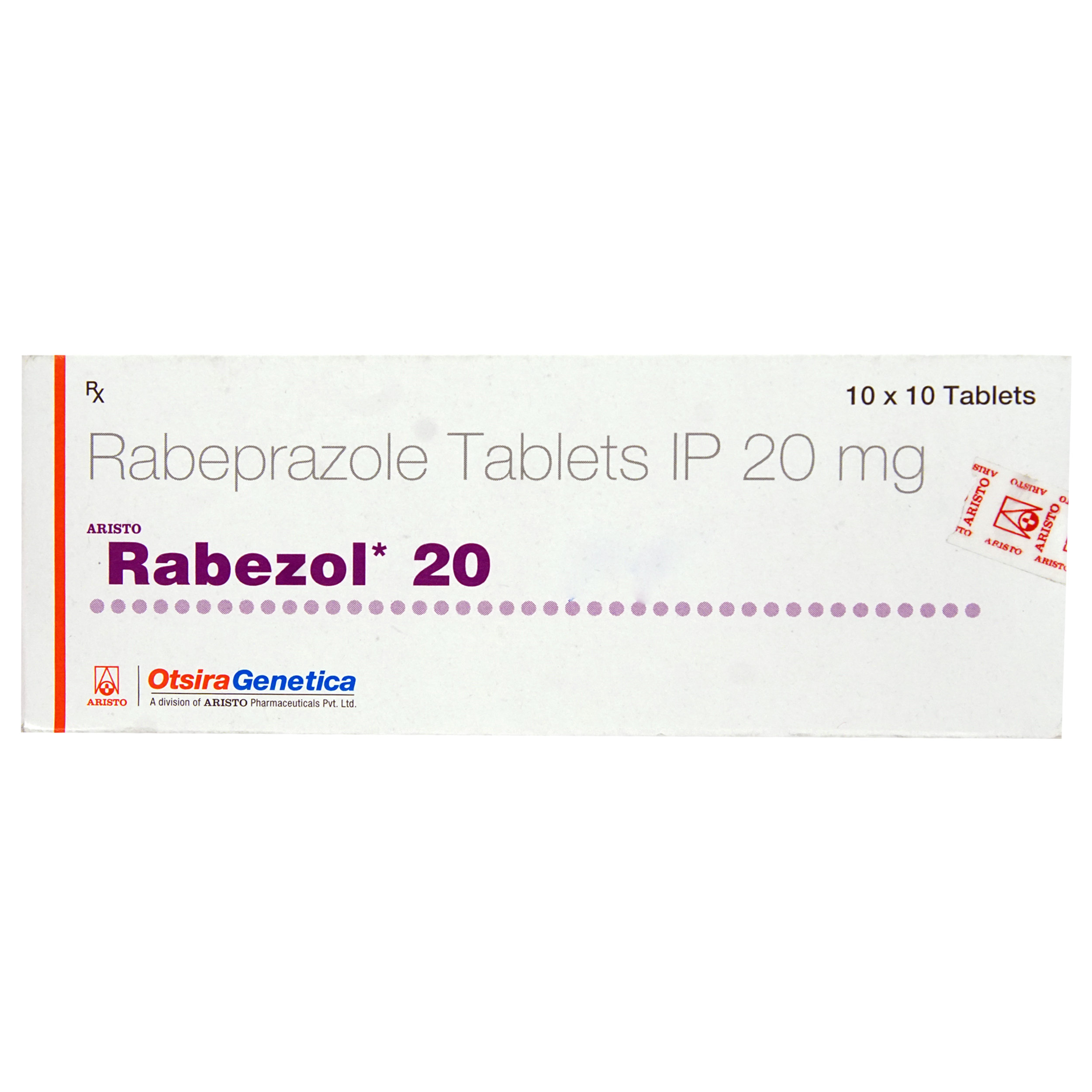 Rabezol 20 Tablet 10's, Pack of 10 TABLETS Rabezol 20 Tablet 10's, Pack of 10 TABLETS