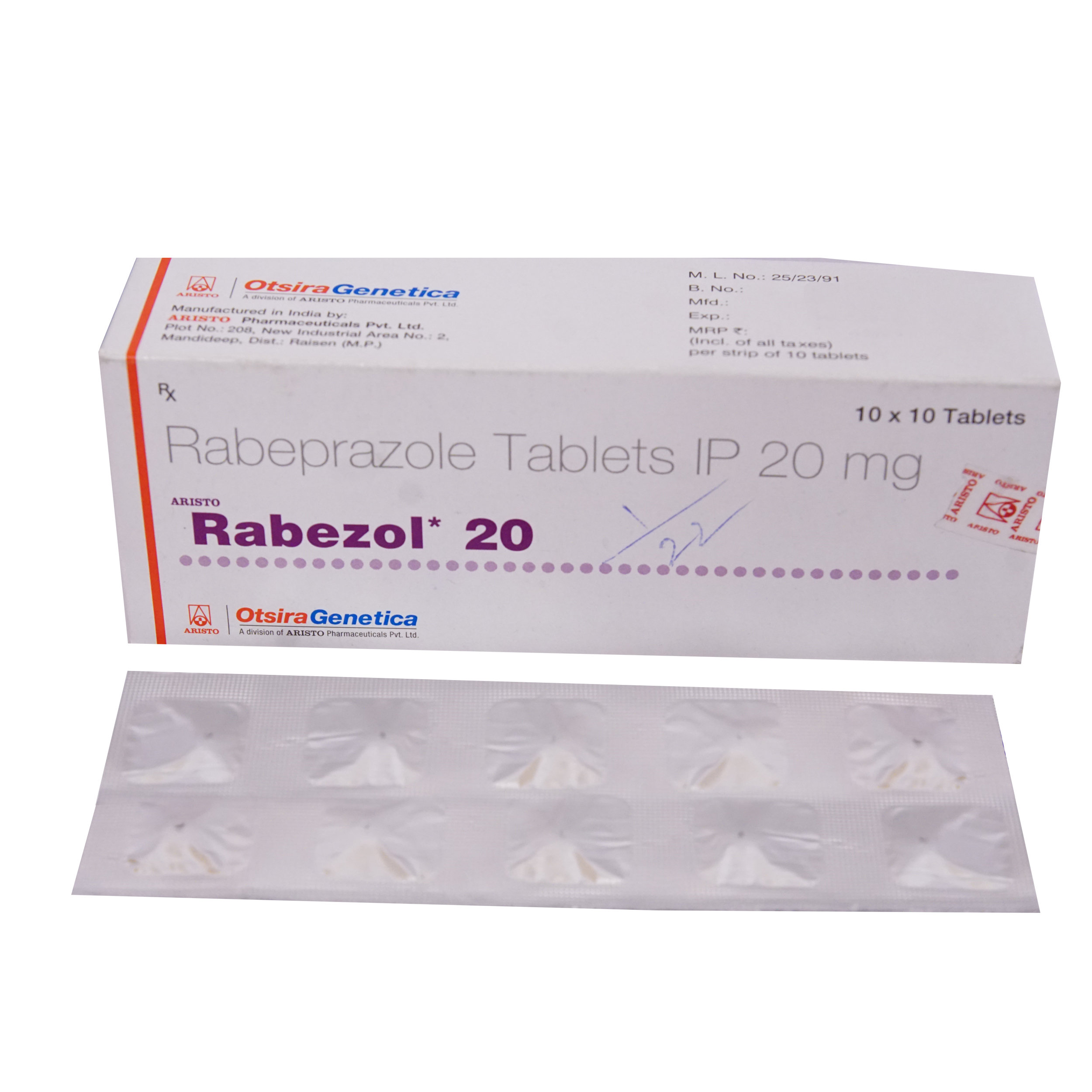 Rabezol 20 Tablet 10's, Pack of 10 TABLETS Rabezol 20 Tablet 10's, Pack of 10 TABLETS