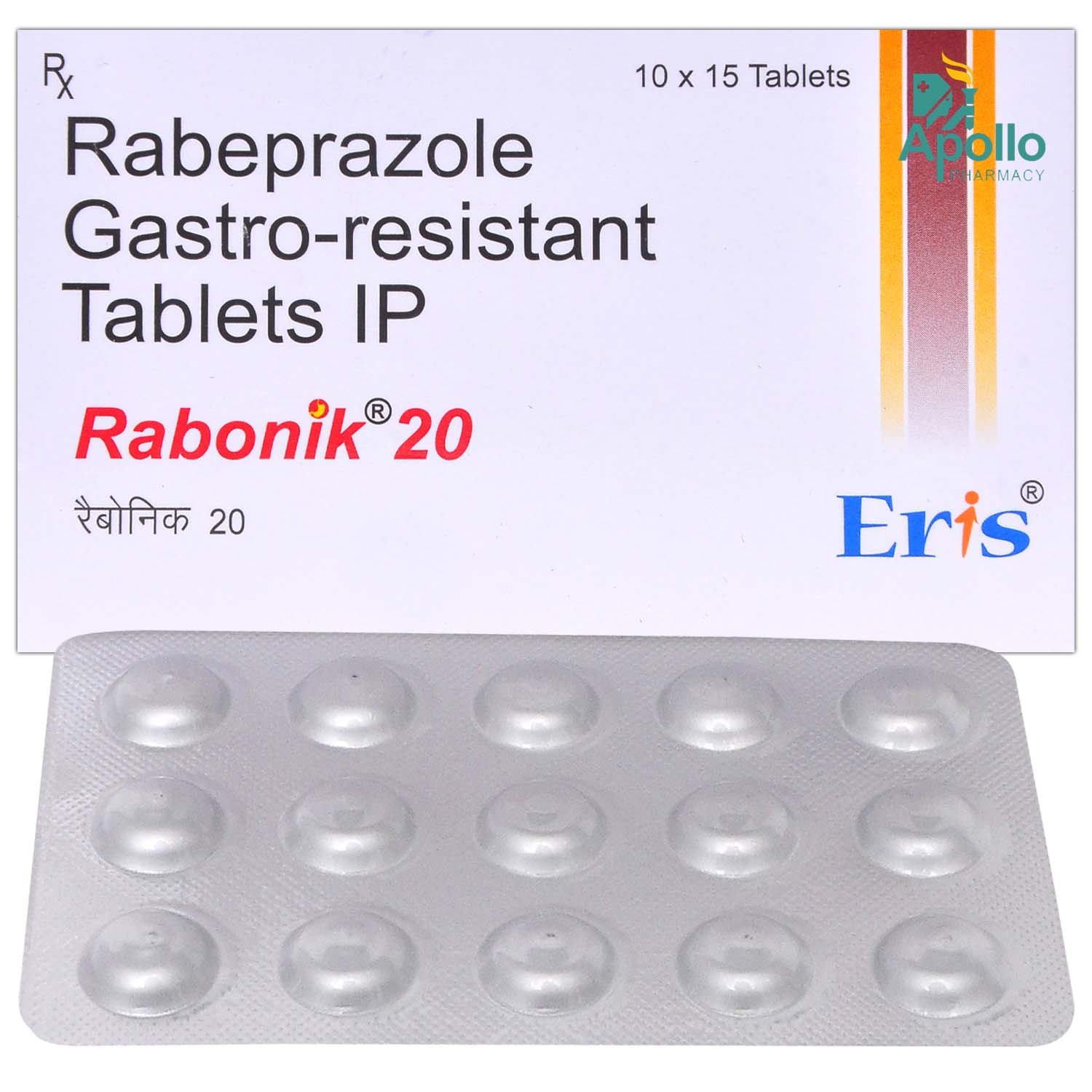 Rabonik 20 Tablet 15's, Pack of 15 TABLETS Rabonik 20 Tablet 15's, Pack of 15 TABLETS