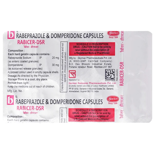 Rabicer DSR Capsule 10's