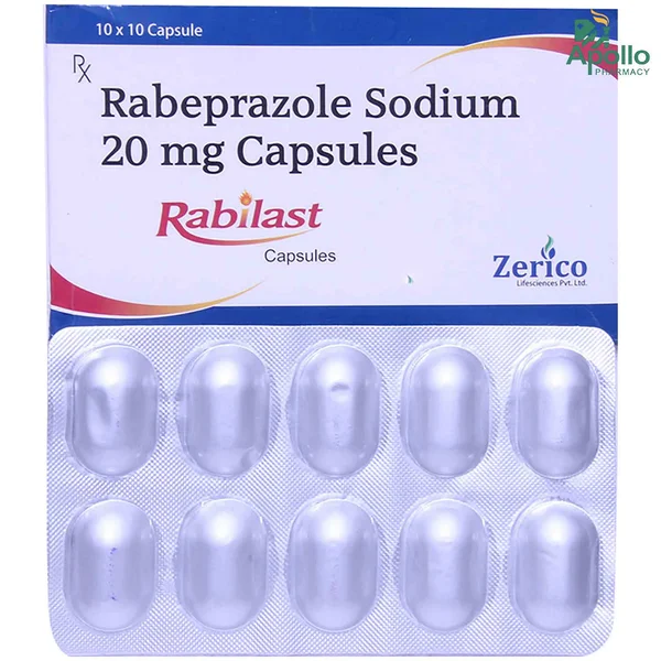 Rabilast 20 mg Capsule 10's, Pack of 10 CapsuleS