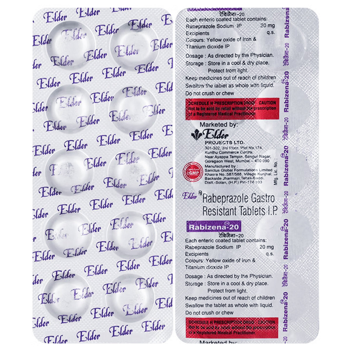 Rabizena 20 Tablet 10's, Pack of 10 TabletS Rabizena 20 Tablet 10's, Pack of 10 TabletS