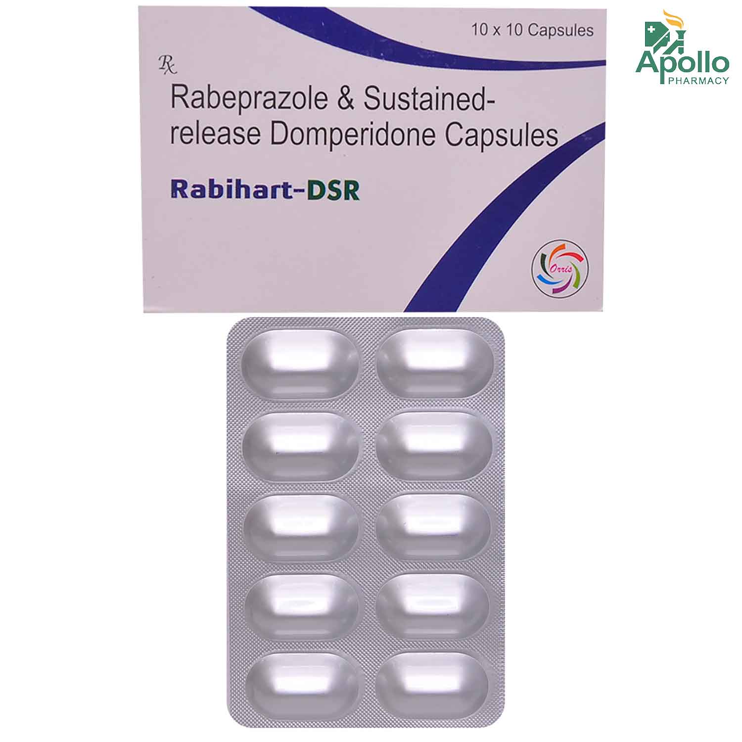 Rabihart-DSR Capsule 10's, Pack of 10 CAPSULES Rabihart-DSR Capsule 10's, Pack of 10 CAPSULES
