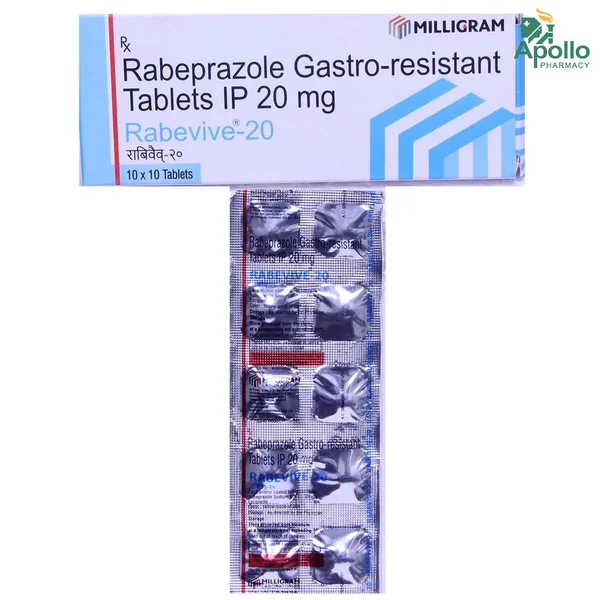 Rabevive 20 Tablet 10's, Pack of 10 TABLETS