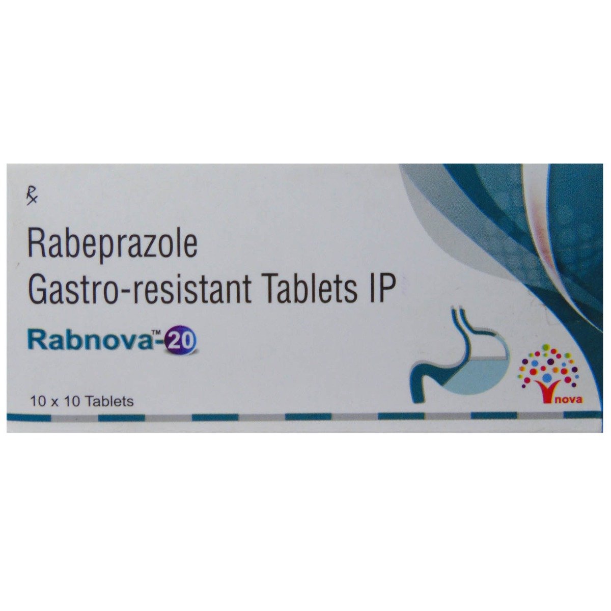 Rabnova-20mg Tablet 10's, Pack of 10 TabletS Rabnova-20mg Tablet 10's, Pack of 10 TabletS