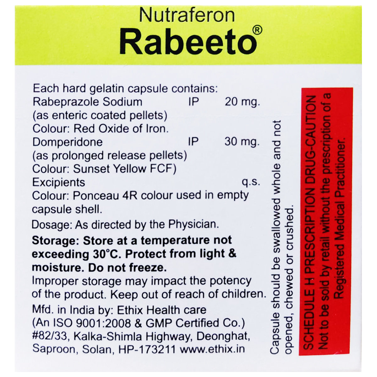 Nutraferon Rabeeto Capsule 10's, Pack of 10 Nutraferon Rabeeto Capsule 10's, Pack of 10