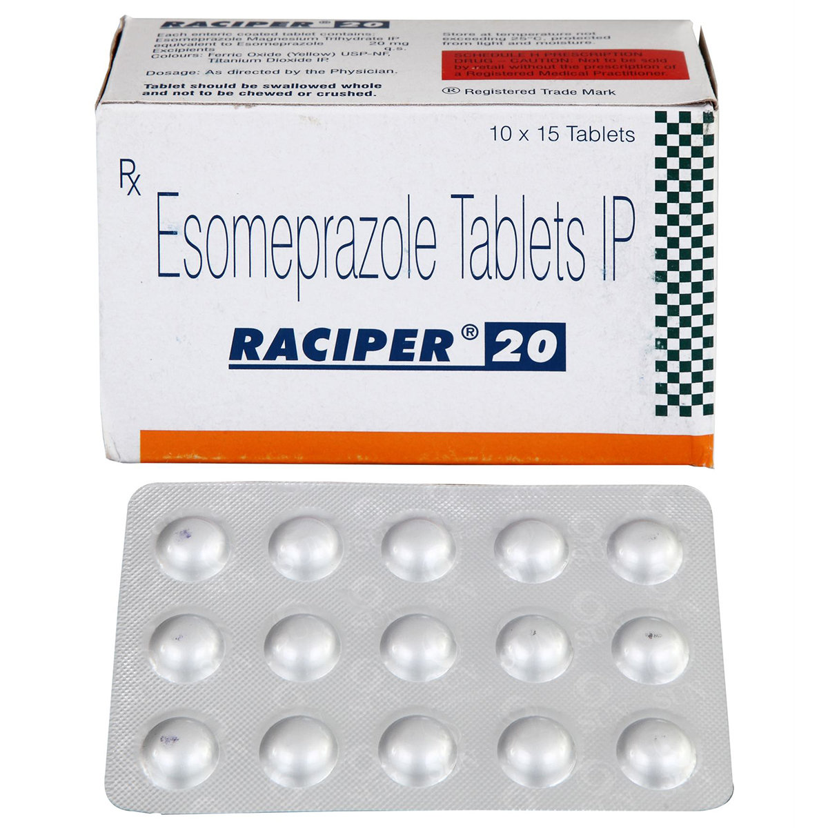 Raciper 20 Tablet 15's, Pack of 15 TabletS Raciper 20 Tablet 15's, Pack of 15 TabletS