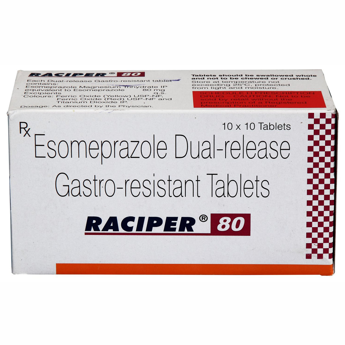 Raciper 80 Tablet 10's, Pack of 10 TabletS Raciper 80 Tablet 10's, Pack of 10 TabletS