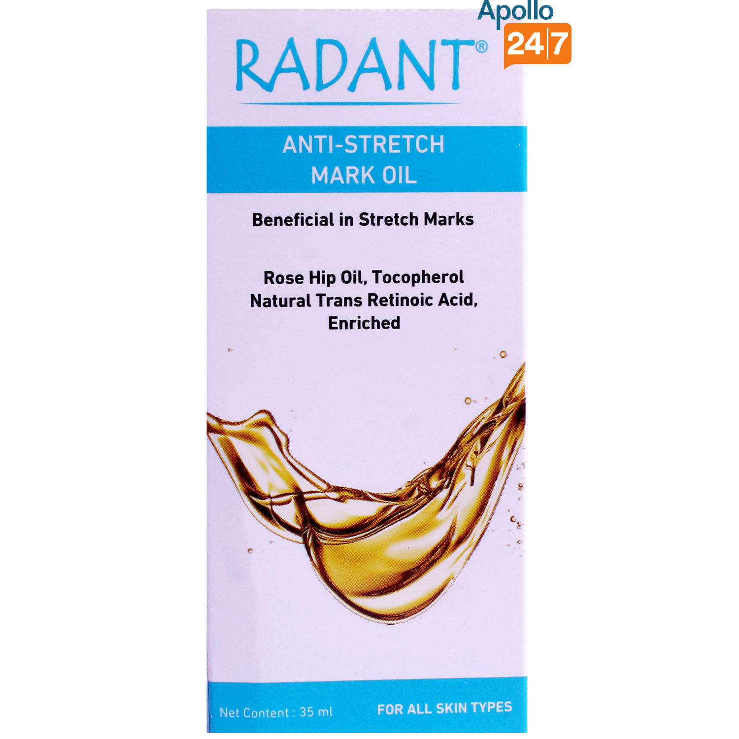 Radant Anti-Stretch Mark Oil, 35 ml Price, Uses, Side Effects ...