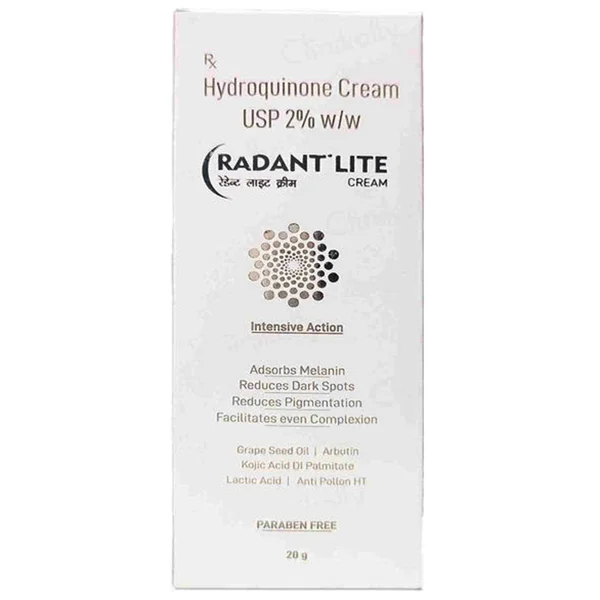 Radant Lite Cream 20 gm, Pack of 1
