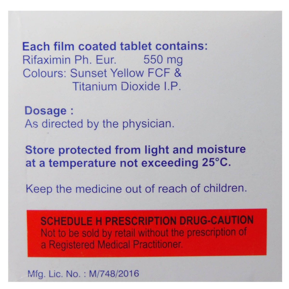 Rafle-550 Tablet 10's, Pack of 10 TabletS Rafle-550 Tablet 10's, Pack of 10 TabletS