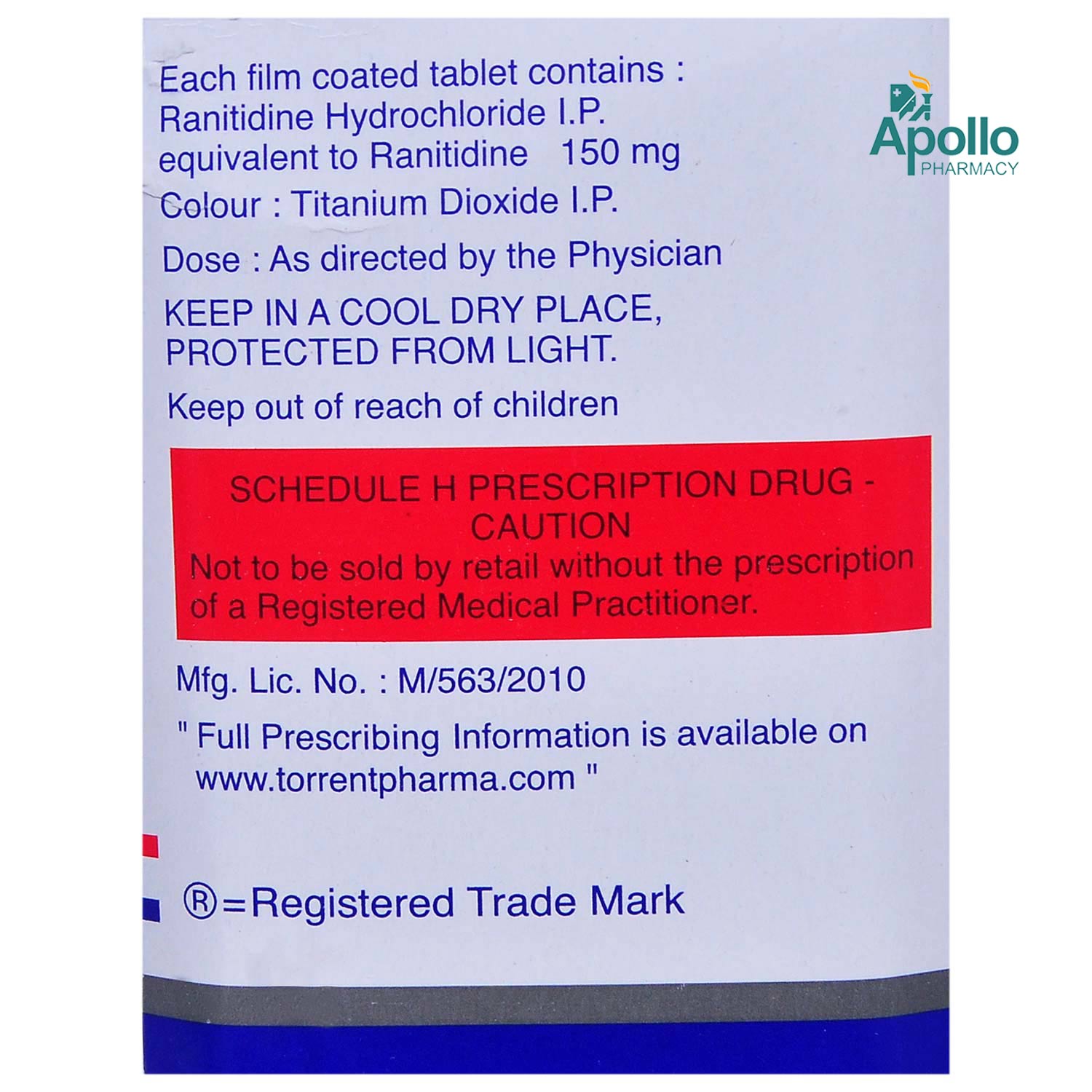 Ranitin-150 Tablet 30's, Pack of 30 TABLETS Ranitin-150 Tablet 30's, Pack of 30 TABLETS