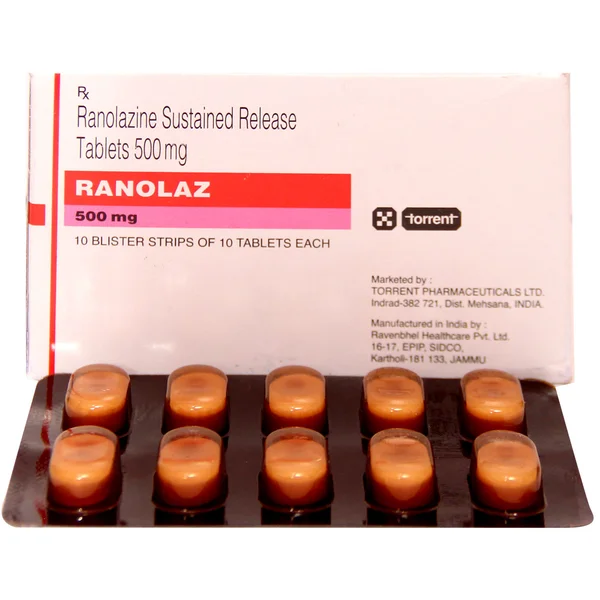 Ranolaz 500 Tablet 10's